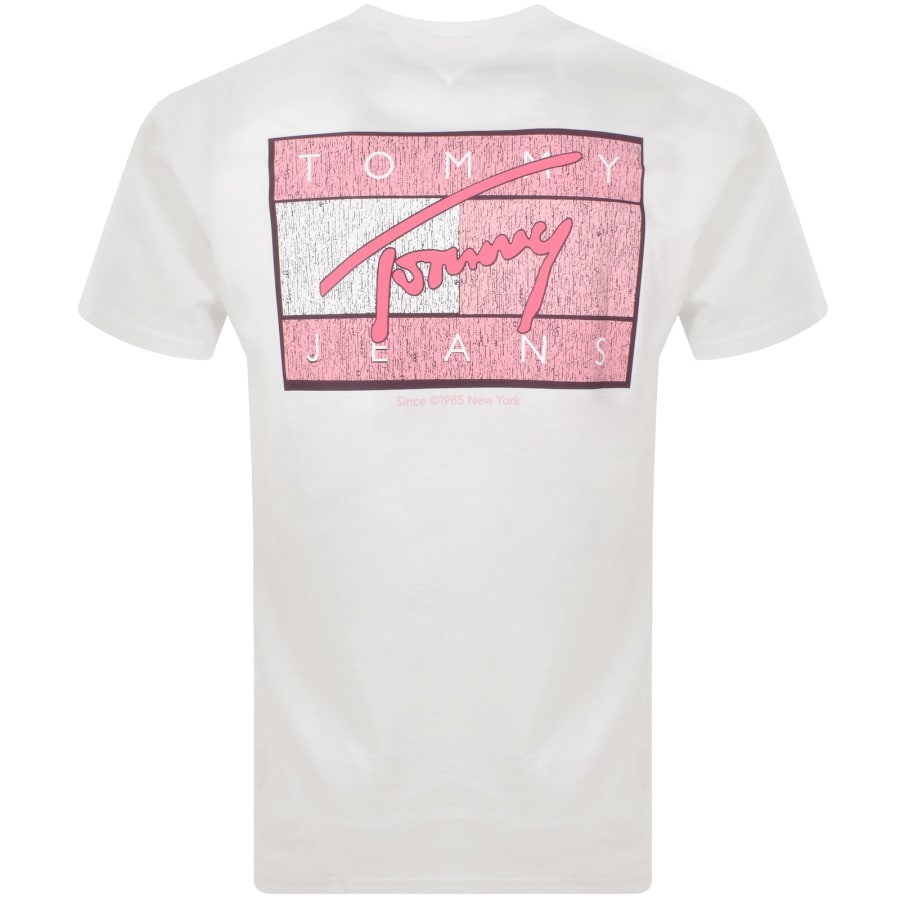 Tommy jeans pink t shirt sale